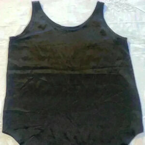 Black silk feel tank top